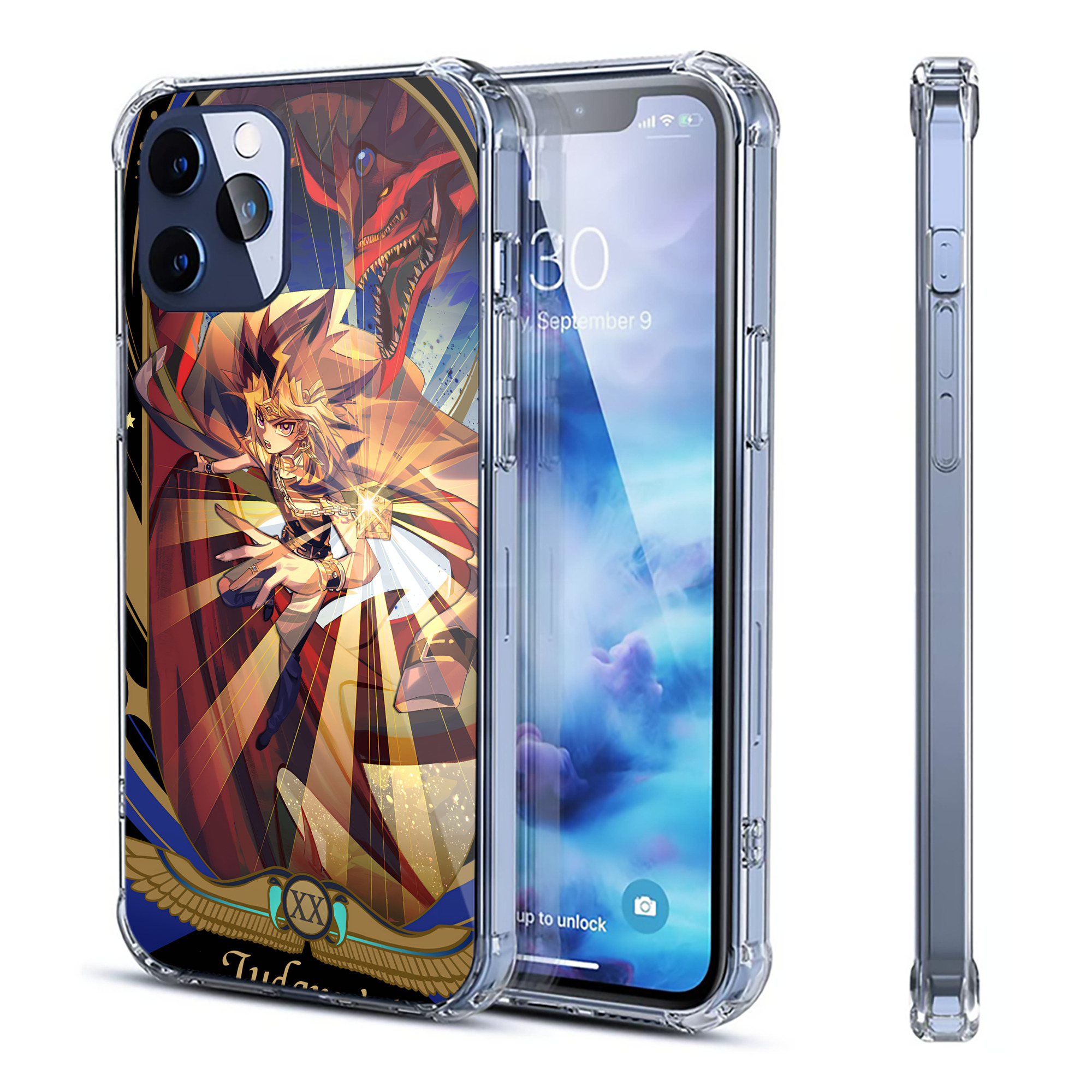 （画像用） 遊☆戯☆王 Yu-Gi-Oh! 【iPhone 12シリーズ対応】透明スマホケース（クリアソフトケース）